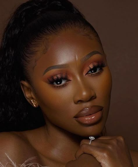 Rustic Palette, Bronze Makeup Look, Sunkissed Makeup, Brown Girls Makeup, Makeup For Black Skin, Brown Skin Makeup, Glam Makeup Look, Stunning Makeup, Dark Skin Makeup