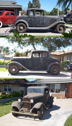 Barn Finds For Sale, Barn Finds Classic Cars, 1932 Ford Coupe, Barn Find Cars, Rat Rod Trucks, 1932 Ford Roadster, Old American Cars, Hot Rod Pickup, Drainage Channel