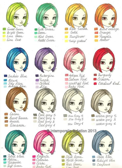 Promarker Tutorial, Colouring Tips, Hairstyles For Characters, Copic Markers Tutorial, Copic Tutorials, Pro Markers, Copic Pens, Drawing Hairstyles, Spectrum Noir Markers