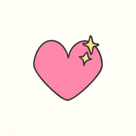 Cute Icon, Design Icon, Pink Love, Heart Design, Free Image, Pink Heart, Cute Icons, Love Art, Design Resources