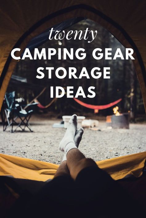 20 Camping Gear Storage and Organization Ideas Camping Hacks For Women, Camping Essentials For Women, Gear Storage Ideas, Camping Oregon, Women Backpacking, Camping Gear Organization, Crunchy Life, Camping Gear Storage, Must Have Camping Gear