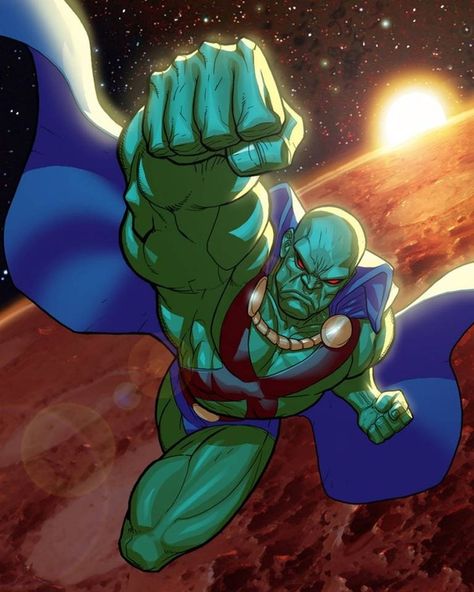 Who are the strongest superheroes? - Quora Martian Manhunter Art, Martian Man, Green Martian, My Favorite Martian, Man Hunter, Martian Manhunter, Justice League Of America, Silver Surfer, Artist Community