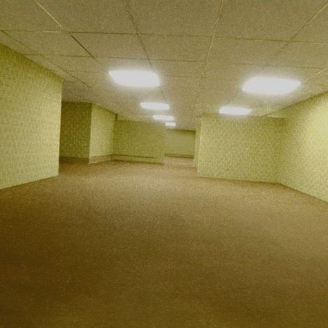 Level 1 Backrooms, The Back Rooms Level 0, Backroom Levels, Backrooms Level 0, The Backrooms, Dreamcore Aesthetic, Weirdcore Aesthetic, Hallway Art, Nostalgic Pictures