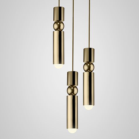 Modern Minimalist Staircase, Minimalist Staircase, Cylindrical Pendant Light, Lamps Gold, Lee Broom, Interior Design Gifts, Large Pendant Lighting, Ceiling Light Design, Nordic Lights