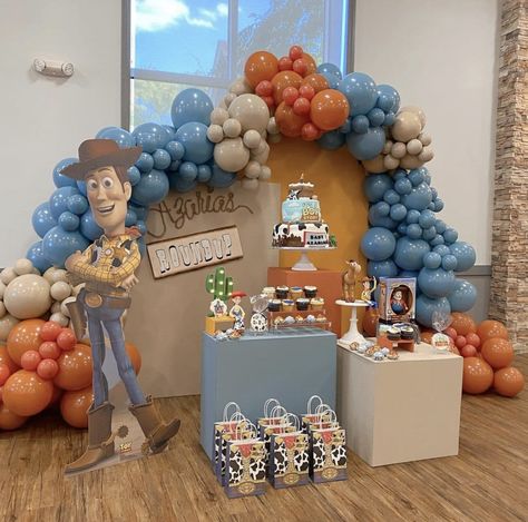 Woody Party, Rope Sign, Woody Birthday, Toy Story Party Decorations, Baby Birthday Party Theme, 2nd Birthday Party For Boys, Toy Story Baby, Toy Story Theme, Boy Birthday Party Themes