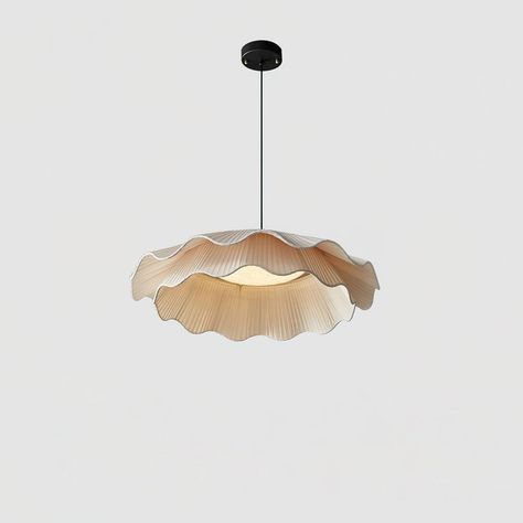 With its clean lines and understated elegance, it becomes a chic focal point while illuminating your space with a soft, warm glow. This sophisticated chandelier embodies the essence of minimalism. Light Source Includes Integrated LED lighting. The light is available in 2 different LED light sources. Warm Light /Cool Light. Measurements Diameter: 19.7" Height: 5.9" Wire Length: 59" (Adjustable overall height) Features Material: Brass, Fabric. Finishes: Beige, Black. Sloped ceiling compatible. UL Brass Pendants Kitchen, Lighting Over Breakfast Nook, Round Dining Light Fixture, Black Foyer Light, Soft Lighting Living Room, Bedroom Lighting Ideas Ceiling, Sphere Light Fixture, Ocean Architecture, Organic Pendant Light