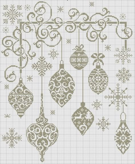 No color chart 2/2 Xmas Cross Stitch, Winter Cross Stitch, Embroidery Christmas, Cross Stitch Patterns Christmas, Free Cross Stitch, Christmas Embroidery, Christmas Cross, A Cross, Cross Stitch Charts