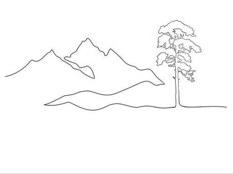 Line Art Tree, Design Prompts, Shadow Side, Forest Drawing, Line Sketch, Loft Living, Black And White Lines, Tree Illustration, Mini Tattoos