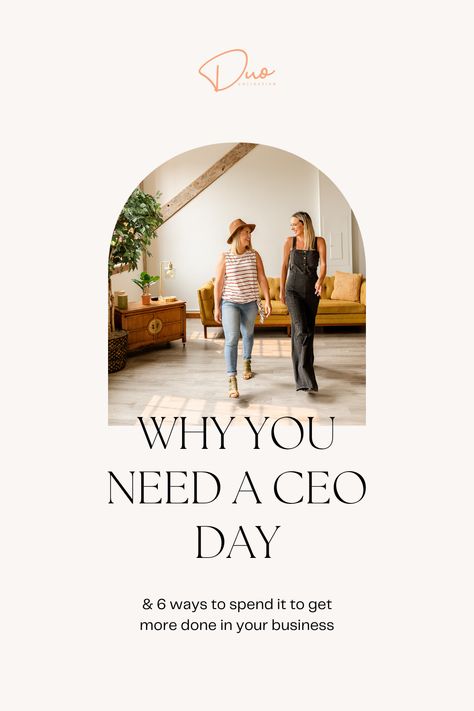 Struggling to balance client work and work on growing your business? It might be time to add a CEO day to your work routine. Learn what a CEO day is, how to plan a CEO day, what to do during your CEO day, and more productivity tips and business advice for service-based business owners! Business Schedule, Small Business Tools, Profit And Loss Statement, Photographer Business, Successful Business Tips, Planner Business, Running A Business, Work Routine, Business Performance