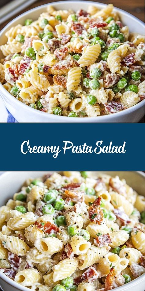 Looking for a dish that’s both satisfying and versatile? Look no further than our creamy pasta salad! This recipe is a crowd-pleaser that combines tender pasta with a rich, creamy dressing and a variety of fresh ingredients. Whether you’re preparing for a family gathering, a picnic, or just a quick and easy meal, this creamy pasta salad is sure to become a favorite. Here’s how to make it! Creamy Pasta Salad, Picnic Side Dishes, Creamy Pasta Salads, Spiral Pasta, Frozen Pasta, Creamy Dressing, Onion Relish, Seafood Soup, Dinner Sides