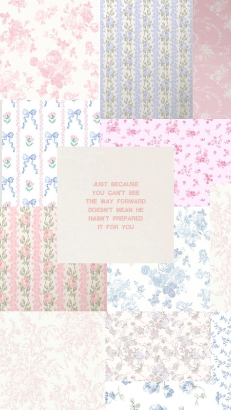 #jesuslovesyou #loveshackfancy #wallpaper Loveshackfancy Wallpaper, Loveshackfancy Aesthetic, Blue And White Wallpaper, Preppy Wallpaper, All Things Cute, Pretty Prints, Love Notes, Wall Collage, Aesthetic Wallpaper