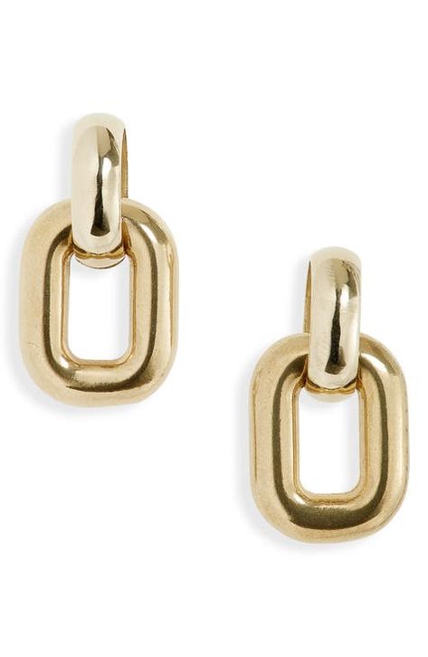 Shop Laura Lombardi Online | Nordstrom Chain Drop Earrings, Laura Lombardi, New Trends, Phone Ring, Cufflinks, Nordstrom, Brass, Drop Earrings, New York