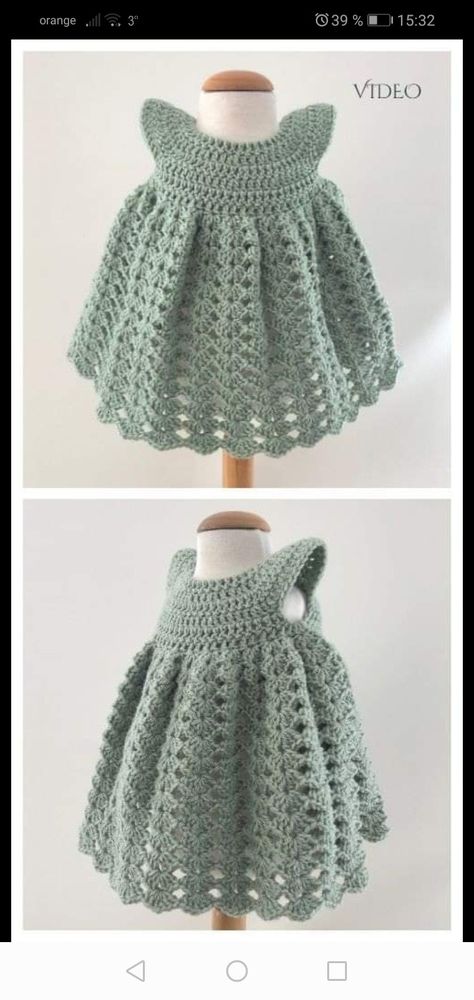 Crochet Baby Dress Free Pattern, Crochet Toddler Dress, Crochet Patterns Baby Girl, Stitch Dress, Crochet Dress Girl, Crochet Baby Girl Dress, Crochet Baby Dress Pattern, Knit Baby Dress, Crochet Toddler