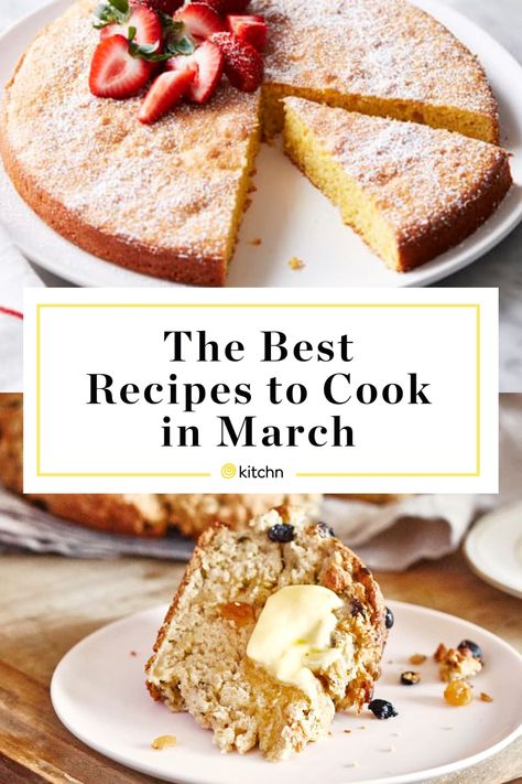 The 31 Best Recipes to Cook This March March Recipes, Buffalo Chicken Dip Easy, Spring Recipe, Recipes To Cook, Flourless Cake, Seasonal Cooking, Ground Beef Tacos, Beginning Of Spring, End Of Winter