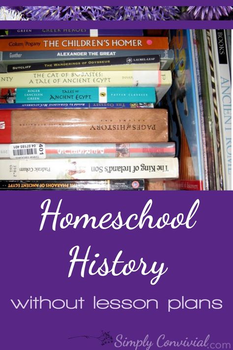 Homeschool history kept simple. Sometimes, all you need are books and the time to read them. Here's how we keep history alive, interesting, and simple. via @mystiewinckler Homeschooling Teenagers, History Curriculum, Homeschool High School, Homeschool History, Ancient Books, Homeschool Lesson, School Time, Day In The Life, History Lessons