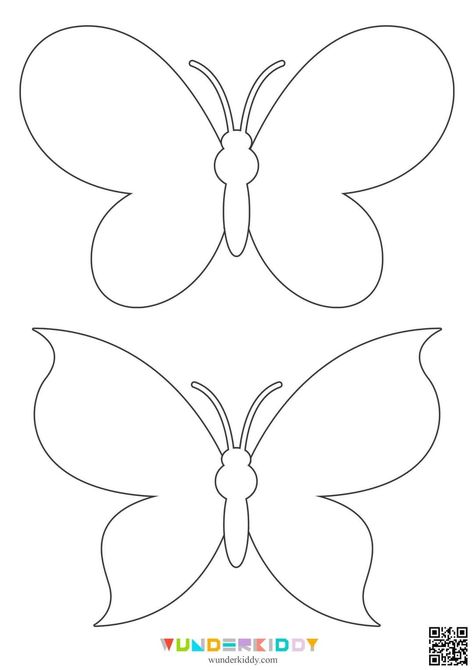 Outline Of Butterfly Drawing, A4 Craft Ideas, Butterfly Cutouts Printable, How To Cut Butterfly Paper, Free Stencils Printables Templates Pattern, Butterfly Cut Out Template, Butterfly Outline Printable, Paper Crafts Butterfly, Butterfly Stencil Templates