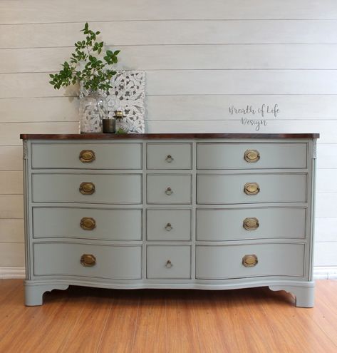 Classic Dresser, Bedroom Furniture Layout, Haint Blue, Blue Dresser, Painting Wood Furniture, Diy Furniture Renovation, Dixie Belle Paint, Furniture Renovation, Collard Greens