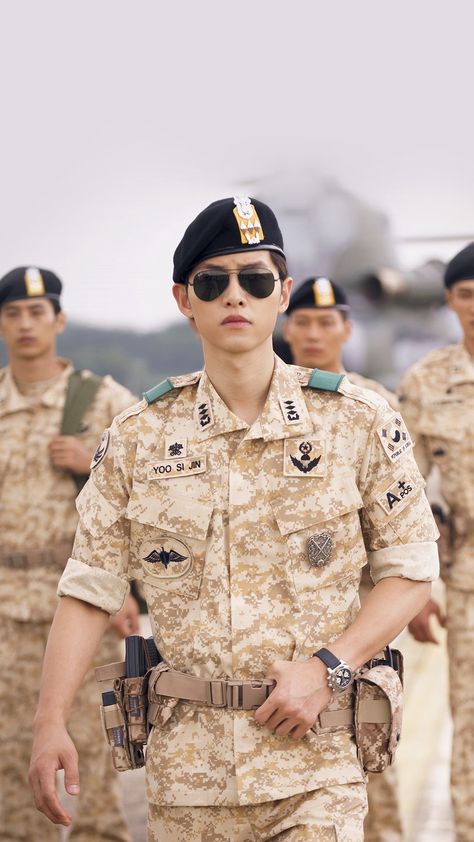 Descendants Of The Sun Heygyo Joonggi Military #iPhone #6 #plus #wallpaper Descendants Of The Sun Wallpaper, Sun Song, Songsong Couple, Descendants Of The Sun, Park Bogum, Song Joong, Song Hye Kyo, Daejeon, Korean Celebrities