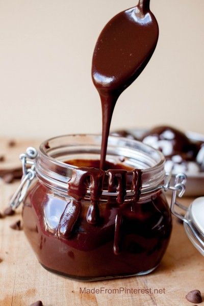 You will want to put homemade chocolate sauce on everything! Ice cream, crepes, cheesecake, churros, your finger, your spoon and just ladle it into your mouth! 5 simple ingredients = silky chocolate sauce. Couldn't be easier! Homemade Chocolate Sauce, Chocolate Sauce Recipes, Hot Fudge Sauce, Kampot, Fudge Sauce, Ice Cream Toppings, Dessert Sauces, Pantry Items, Sweet Sauce