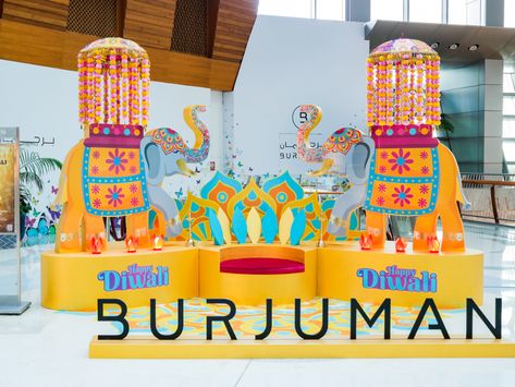 BurJuman Mall announces spectacular Diwali celebrations | Time Out Dubai Diwali Installation, Annual Function Decoration Ideas, Annual Day Decoration For School, Diwali Mall Decor, Luxury Festival Sets For Diwali, Diwali Celebration Sets With Intricate Design, Gold Danglers For Diwali Ceremonial Events, Diwali Decoration, Diwali Decor