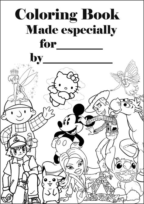 PRINCESS COLORING PAGES: PERSONALISED COLORING BOOK COVER PAGE Personalized Coloring Book, Book Cover Page, Barbie Coloring, Hello Kitty Coloring, Princess Coloring Pages, Color Book, Printable Coloring Book, Printable Books, Easy Coloring Pages