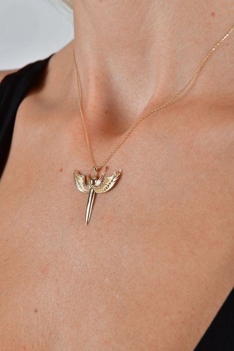 Guardian Angel Wings, Angel Wings Pendant, Angel Wings Necklace, Gold Schmuck, Wings Pendant, Wings Necklace, Angel Wing Necklace, Angel Wing Pendant, Wing Necklace