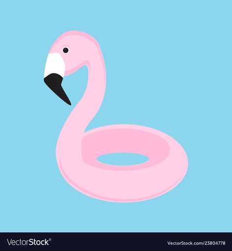 Pink flamingo Royalty Free Vector Image - VectorStock Flamingo Pink Icons, Flamingo Infographic, Flamingo Vector Illustration, Pink Flamingo Illustration, Flamingo Vector, Flamingo Pool, Pink Flamingo In The Pool, Inflatable Pool, Tropical Birds