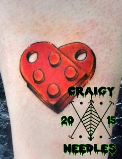 lego heart tattoo Lego Card, Tattoo Ideas For Couples, Lego Tattoo, Lego Heart, Voodoo Tattoo, Clock Tattoos, Collage Tattoo, Love Heart Tattoo, L Tattoo