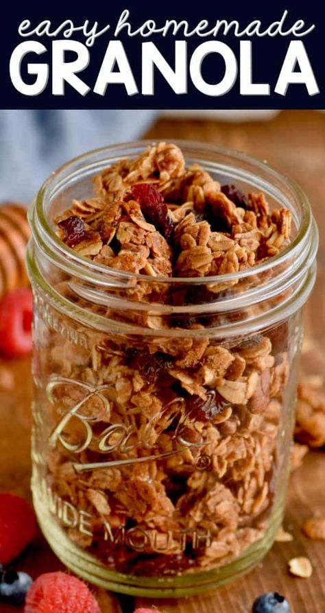 Microwave Granola Recipe, Microwave Granola, Crunchy Granola Recipe, Microwave Meals, Easy Granola Recipe, Easy Homemade Granola, Homemade Granola Healthy, Granola Recipe Healthy, Breakfast Inspiration