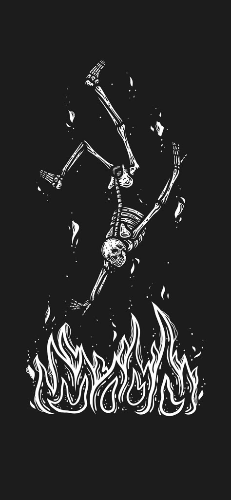 Phone Wallpaper Skeleton, Skeleton Art Wallpaper, Skeleton Art Dark, Skeleton Wallpaper Aesthetic, Skeleton Wallpaper, Arte Doodle, Halloween Wallpaper Backgrounds, Iphone Wallpaper Landscape, Heavy Metal Art