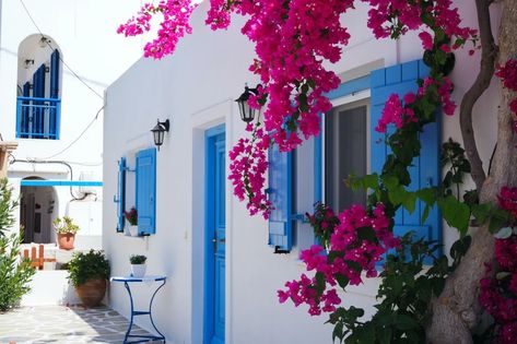 The Best Places to Visit in Greece for the First Time: 14 Options / Where to Go in Greece for the First Time Living In Greece, White Concrete House, Best Hotels In Greece, House Of Valentina, Beach Foto, Best Greek Islands, Places In Greece, Stone Street, Best Boutique Hotels