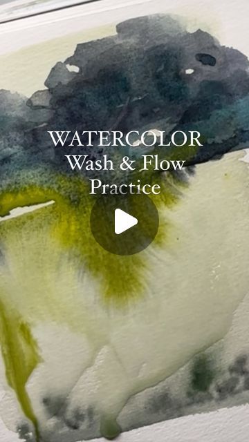 Watercolour Abstracts Paintings, Large Scale Watercolor, Watercolours Painting Ideas, Large Abstract Watercolor Paintings, Large Watercolour Painting, Water Colour Ideas Easy, Water Colours Drawing Ideas, Watercolor Tutorial Landscape, Watercolour Techniques Tutorials