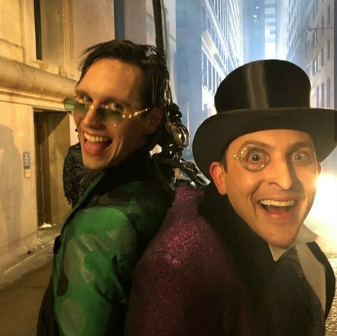 Riddler And Penguin, Gotham Bruce, Gotham Show, Penguin Gotham, Ed Nygma, Riddler Gotham, Gotham Characters, Penguin And Riddler, Gotham Cast