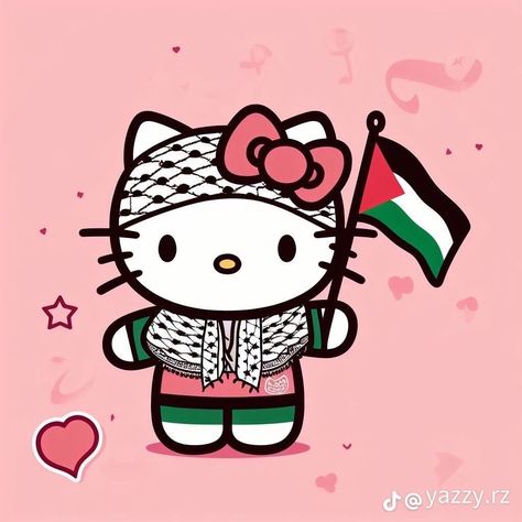 Images Hello Kitty, Images Kawaii, Hijab Cartoon, Hello Kitty Art, Hello Kitty Iphone Wallpaper, Hello Kitty Pictures, Kitty Wallpaper, Hello Kitty Items, Dessin Adorable