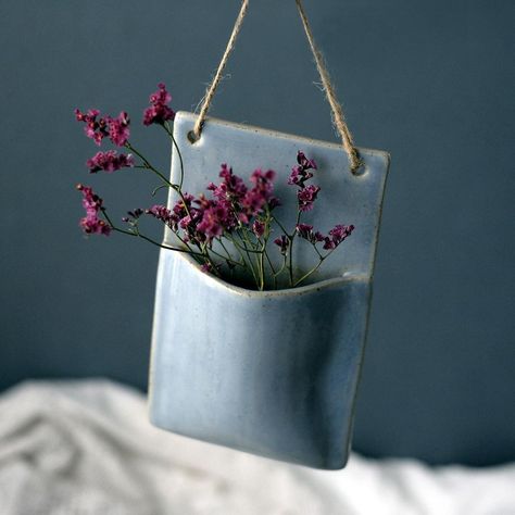 Jo Wimbush Studios on Instagram: “Stoneware pocket.. just hanging around SOLD Happy Friday! #fridayvibes #ceramicpocket #wallhanging #uketsyseller #stoneware…” Ceramic Wall Plaques, Air Dry Clay Wall Pocket, Ceramic Wall Pocket, Thanks For Following Me, Girls Night Crafts, Vase Ideas, Ceramic Projects, Pottery Inspo, Clay Works