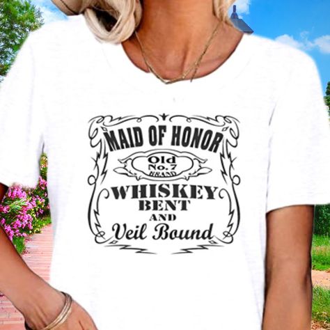 Message Me With Color. **This Listing Is For The Maid Of Honor Tee Only. See Photos For Additional Available Tees** For Your Convenience, We Have Provided A Separate List Of Additional Sizes. You Can Refer To The Size And Color Chart In The Listing Photos. Our Custom Hand-Bleached And Solid Color Graphic T-Shirts Are Unisex. The Image Is Sublimated Into The Tee, Which Allows The Ink To Blend Into The Fabric, Resulting In A Breathable And Soft Feel. You Don't Have To Worry About Any Cracking Or P Fitted Cotton Top, Faith Tshirts, Fringe Tshirt, Halloween Tee Shirts, The Maid, Big Tshirt, Halloween Graphic Tees, Halloween Top, King Tshirt