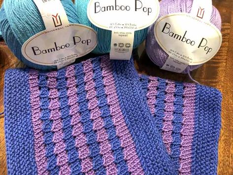 Bamboo Pop has been featured on KNITmuch before, Charles gave a very thorough overview of this yarn in Knitting with bamboo-cotton yarn. And there are more posts that will stem from these posts under KNITmuch Bamboo pop yarn. As this is my... Eyelet Lace Pattern, Rainbow Loom Bracelet, Flower Rainbow, Rainbow Loom Bracelets, Yarn Patterns, Universal Yarn, Loom Bracelet, Rainbow Loom, Loom Bracelets