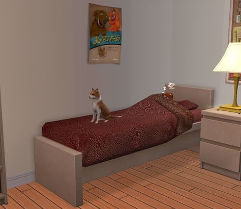 Share Bed, Sims 2 Pets, Sharing Bed, Sims Pets, Sims 3 Mods, Sims 4 Bedroom, Sims Games, Dog List, Sleeping Dogs