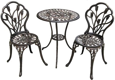 Amazon.com : Christopher Knight Home Nassau Cast Bistro Furniture Set 283256, 3-Pcs, Brown : Garden & Outdoor Patio Set With Umbrella, Bistro Set Outdoor, Front Porch Furniture, Cheap Patio Furniture, Bistro Table Set, 3 Piece Bistro Set, Bistro Furniture, Table Bistrot, Aluminum Chairs