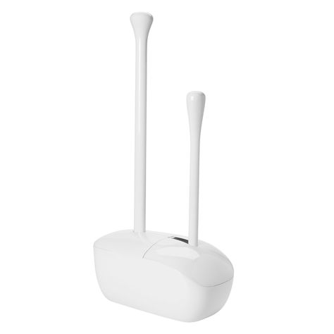 Good Grips Toilet Brush and Plunger Combo Enclosed Toilet, Toilet Brush And Plunger, White Toilet, Toilet Brushes And Holders, Plungers, Bathroom Countertops, Baby Organization, Toilet Bowl, Toilet Brush