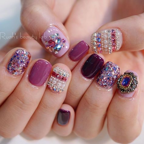 Bejeweled Nails, Art Deco Nails, Latest Nail Trends, French Acrylic Nails, Kawaii Nails, Short Nail Designs, Funky Nails, Gorgeous Nails, Perfect Nails