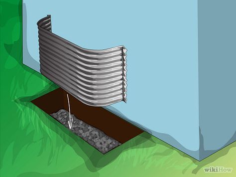 How to Install a Window Well: 9 Steps (with Pictures) - wikiHow Basement Window Well, Window Wells, Digging Holes, Well Pictures, Egress Window, Window Well, Drainage Solutions, Basement Windows, Outdoor Remodel