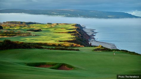 Cabot Cliffs, the latest addition to the growing number of courses developed by Mike Keiser, has officially opened for play.  Designed by Bill Coore and Ben Crenshaw, the new course forms part of Cabot Links, and complements the existing course at the site, which opened in 2011 and was designed by Rod Whitman.   Cabot Links is located near the town of Inverness on Cape Breton Island in the Canadian state of Nova Scotia.  Ben Crenshaw and Bill Coore joined Mike Keiser and Ben... Sheep Ranch, Golf Photography, Cape Breton Island, Best Golf Courses, Kiawah Island, Top Golf, Cape Breton, Morning Glory, Nova Scotia