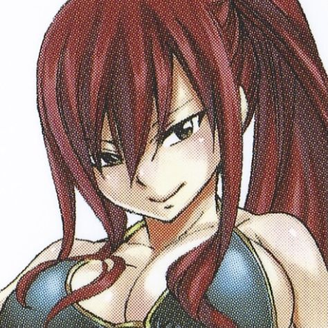 Ezra Scarlet Icon, Erza Manga Icon, Erza Scarlet Official Art, Fairy Tail Official Art, Erza Pfp, Erza Scarlet Pfp, Erza Scarlet Manga, Erza Scarlet Fanart, Erza Scarlet Icon