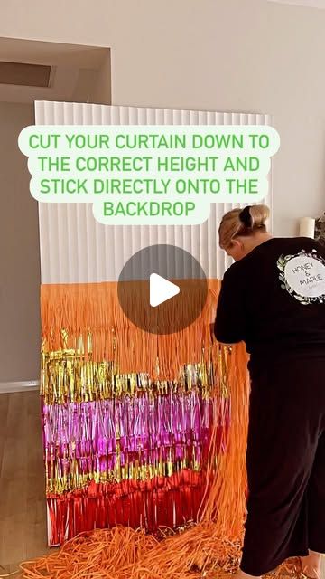 3,691 likes, 65 comments - honeyandmapleevents el November 6, 2022: "🚨 DIY foil curtain backdrop 🚨 SAVE this reel now! We got asked so many times how we made this backdrop, so here you go! Save this reel, you will be looking for it later. Complete setup and design, props, balloons and neon @honeyandmapleevents @glamlifeparty @theeventcollectivex Follow us for more tricks and tips!". Foil Curtain Backdrop, Diy Foil, Curtain Backdrop, Foil Curtain, Curtain Backdrops, Follow Us, Foil, Balloons, Photoshop