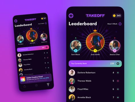 Chart Ui, Webpage Design Layout, Fitness Tracker App, App Design Trends, Social App Design, Trivia App, App Design Layout, App Interface Design, Game Ui Design