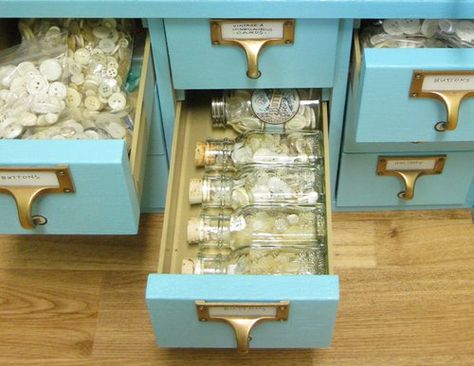 card catalog drawer storage Card Catalog Diy, Library Card Catalog Cabinet, Card Catalog Cabinet, Catalog Ideas, Library Card Catalog, Craft Spaces, Repurposed Art, Card Catalog, Vintage Library