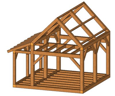 Timber Frame Kits - Kennebec Timber Framing Timber Frame Kits, Small Barn House, Timber Frame Cabin, Gambrel Barn, Timber Frame Barn, Timber Frame House, Cabin Tiny House, Timber Frame Construction, Cabin Floor