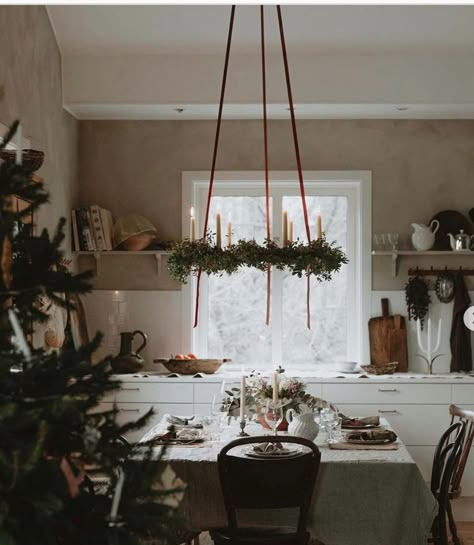 My Scandinavian Home, Danish Christmas, Scandinavian Christmas Decorations, Festive Table Setting, Christmas In Europe, Cozy Christmas Decor, Table Setting Inspiration, Scandi Christmas, Christmas At Home