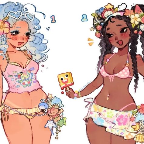 🫐 blueberri °• on Instagram: "Adopts 🌊 🍉🐬🍍 ( closed )  i wanna do more adopts like this :3c  ੈ♡˳   1&2 ~ sb; $25 ab; none   tysm in advance, even if u don't bid!! 💙♪ ⊹˚.⋆   t a g s ... #adopts #adoptables #bidtoadopt #offertoadopt #bta #ota #adoptauction #adoptsforsale #characterdesign" Cute Art For Girlfriend, Cute Poses Couple, Pretty Art Styles, Oc Adopts, Cute Artstyle, Childhood Cartoons, Cocoppa Wallpaper, Swag Art, Drawing Style